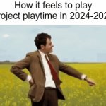 Mob please | How it feels to play project playtime in 2024-2026 | image tagged in gifs,funny,memes,poppy playtime,gaming | made w/ Imgflip video-to-gif maker