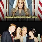 Melania and Epstein meme