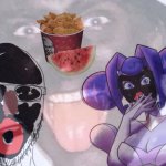 Soyjak and Princess Guinevere in blackface