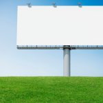 blank billboard sign template