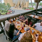 Eating delicious food at the emzaras buffet at the Ark Encounter
