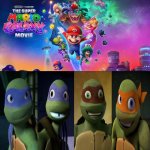 2012 Turtles Loves The Super Mario Galaxy Movie | image tagged in who loves the super mario galaxy movie,tmnt,teenage mutant ninja turtles,super mario galaxy,super mario,meme | made w/ Imgflip meme maker