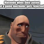 Very clever title | Nintendo when their patent of a game mechanic gets rejected: | image tagged in gifs,memes,nintendo | made w/ Imgflip video-to-gif maker