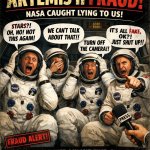 NASA: "Artemis II is totally happening"; Me: "Sure, right after the moon landing footage gets remastered again" | NASA announcing Artemis II like it’s the sequel we’ve all been waiting for; Me remembering they still haven’t shown the moon bloopers reel | image tagged in artemis ii,greek mythology,nasa hoax,nasa lies,nasa,moon landing | made w/ Imgflip meme maker