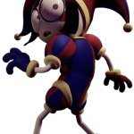 Shocked Pomni looking back