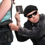 Thief stealing wallet