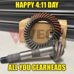 4:11 gears | Happy 4:11 Day; All you gearheads | image tagged in 4 11 gears | made w/ Imgflip meme maker