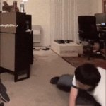 Guy breaks down crying GIF Template