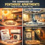 Top floor apartments with rooftop balconies