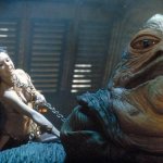 Leia strangling Jabba