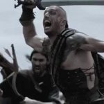 Warriors Charging swords fighting battle GIF Template