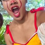 Creepy funny clown