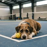 Sad Pickleball Dog