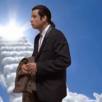 John Travolta in heaven GIF Template