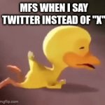 Twitter is the OG | Mfs when I say Twitter instead of "X" | image tagged in gifs,crash | made w/ Imgflip video-to-gif maker
