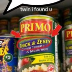 twin I found you speech bubble meme