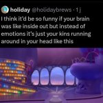 Your kins running around in your head like this