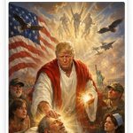 Trump trying to be Jesus