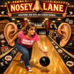 Woman in her own nosey lane