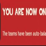 You are now on team RED