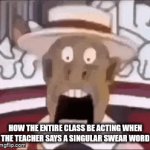 That's crazy bro | How the entire class be acting when the teacher says a singular swear word | image tagged in gifs,lmao | made w/ Imgflip video-to-gif maker