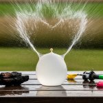 exploding water balloon