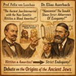 The German Felix von Luschan proposed that the ancient Jews had