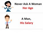 Never Ask a Woman Her Age, a Man His Salary