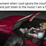 Enjoying the music | That moment when I just ignore the insufferable fans and just listen to the music I am a fan of: | image tagged in gifs,music,fan,memes,fans,blank white template | made w/ Imgflip video-to-gif maker