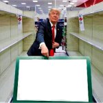 Trump at empty New York supermarket meme