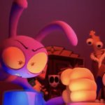 Jax hitting red button