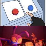 Jax hitting red button