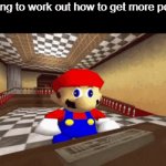 Mario calculating | Me trying to work out how to get more points: | image tagged in gifs,smg4,mario | made w/ Imgflip video-to-gif maker