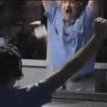 Nasa control center cheering GIF Template