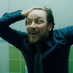 Bruce Laughing on the toilet