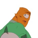 Allen The Alien looking back