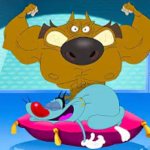 Buff Zig protecting Sleeping Oggy