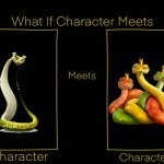 What If Viper (Kung Fu Panda) meets Reptile Queens (Hoppers) | image tagged in dreamworks,disney,pixar,kung fu panda,hoppers,memes | made w/ Imgflip meme maker