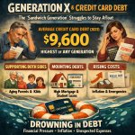 Generation X (roughly ages 44-59) frequently maxes out credit ca