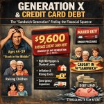 Generation X (roughly ages 44-59) frequently maxes out credit ca
