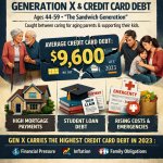 Generation X (roughly ages 44-59) frequently maxes out credit ca