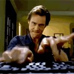 jim carey typing