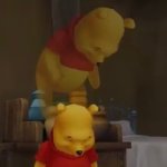 Winnie the Pooh floating