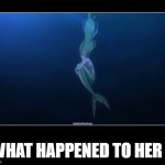 what happened to her ? | what happened to her ? | image tagged in black box,lonely,forever alone,mermaids,anime,what happened | made w/ Imgflip meme maker