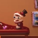 Caine sitting down meme