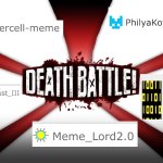 Later I’ll make a meme describing everyone’s weapons abilities or whatever, plz u 5 comment on this :) | image tagged in 5 way death battle template | made w/ Imgflip meme maker