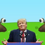 Donald Trump With Whiptongue Bulborbs meme