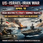 US–Israel–Iran War (World War 3 DLC) April 18: Iran restricts St