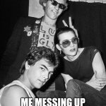 Giving people bunny ears... | Me messing up the class photo | image tagged in captain sensible | made w/ Imgflip meme maker