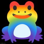 Frog | image tagged in rainbow frog,frog | made w/ Imgflip meme maker